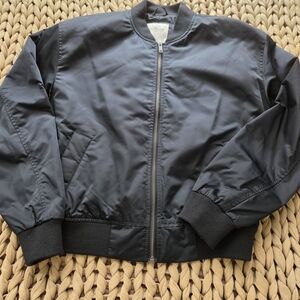Womens Black Bomber Jacket